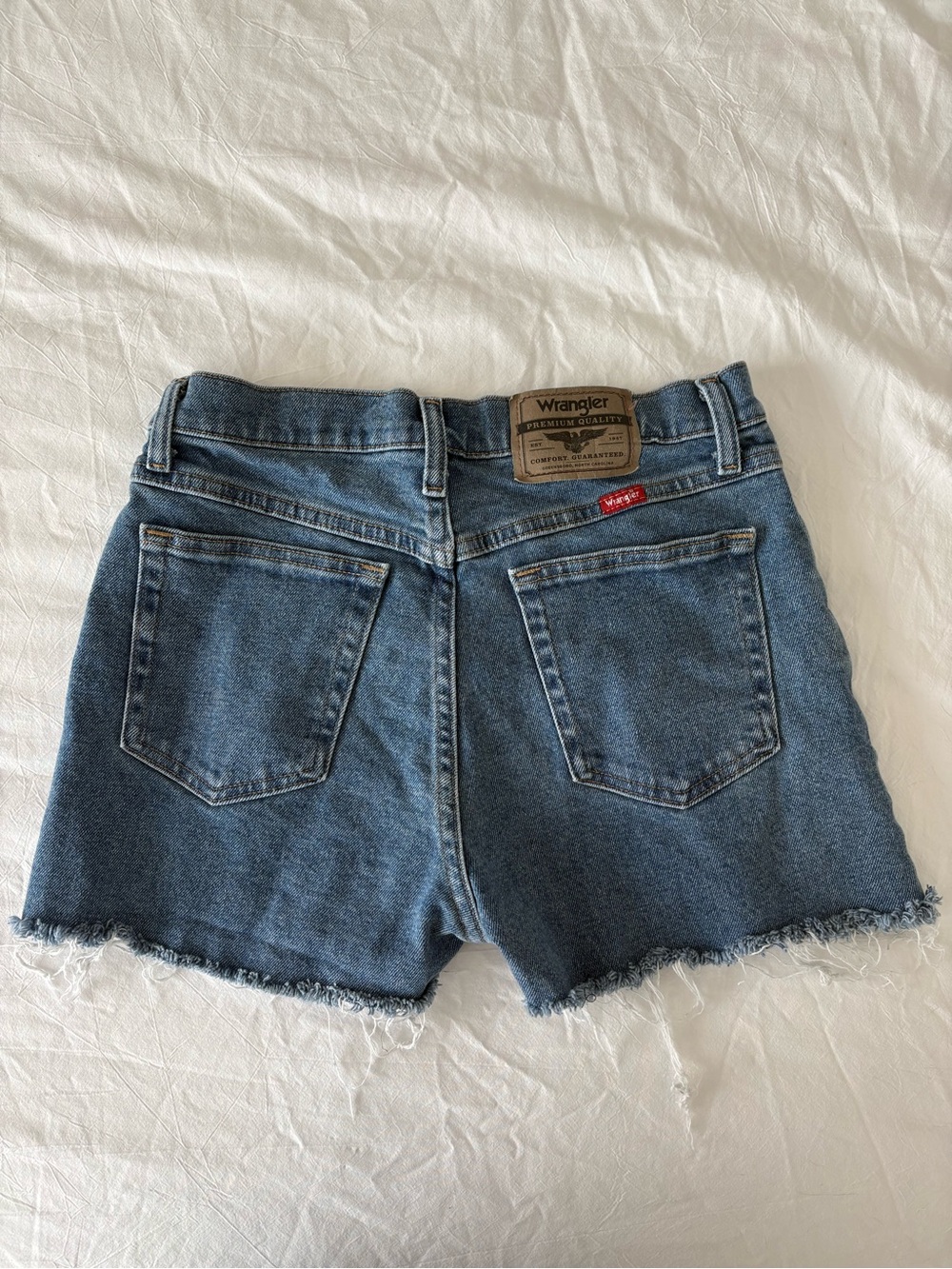WRANGLER Cut Off Denim Shorts
